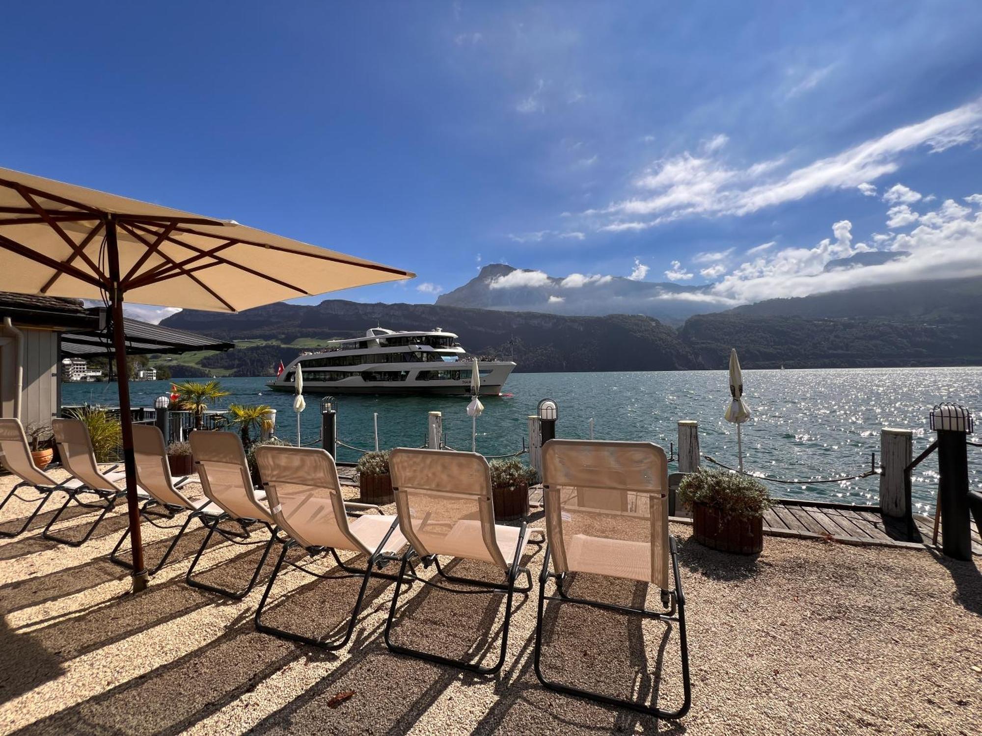 Seehotel Riviera At Lake Lucerne Gersau Exterior foto